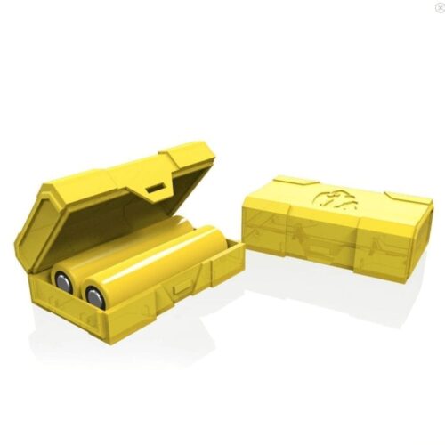 Estuche para 2 Baterias 18650 Amarillo Chubby Gorilla