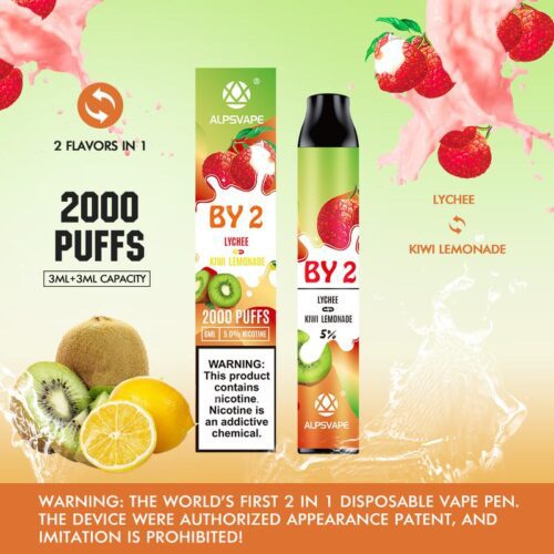 ALPSVAPE-BY2-5-Nicotina-6ml-2000-Caladas-Lychee-Kiwi-Lemonade
