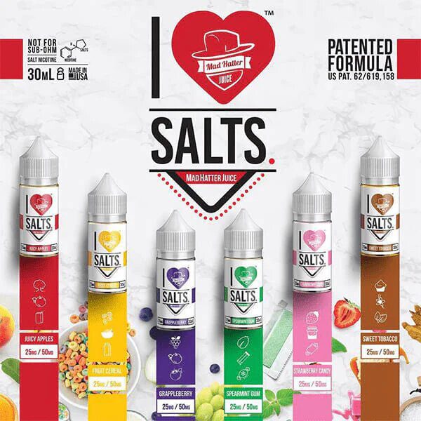 I love salts by mad hatter juices