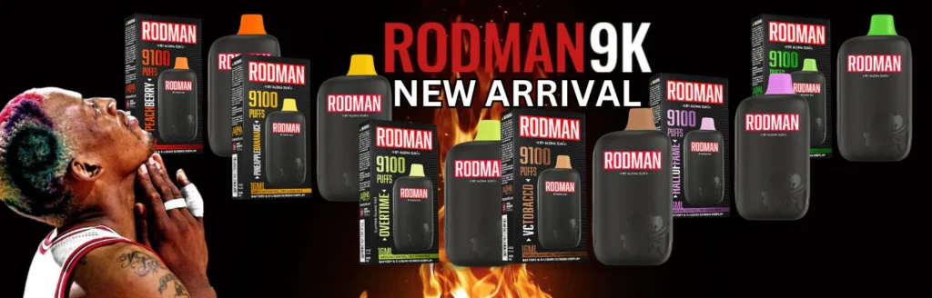 Rodman 9K | 5% Nicotina 9100 Puffs