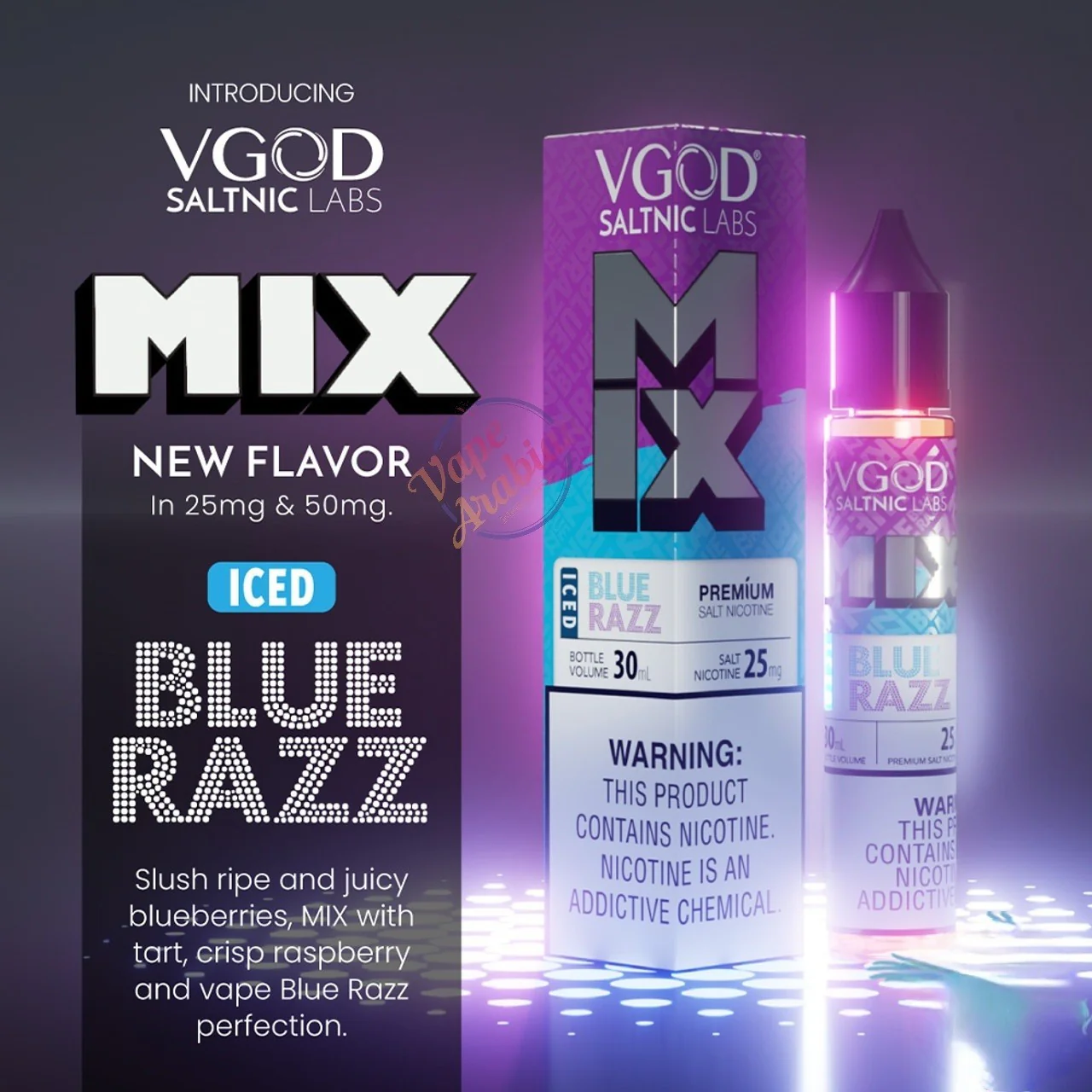 VGOD Iced Blue Razz Mix 30ml