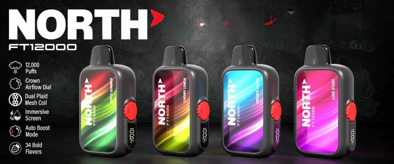 North FT12000 vape desechable original con diseño moderno y gran autonomía, disponible en Vapelab