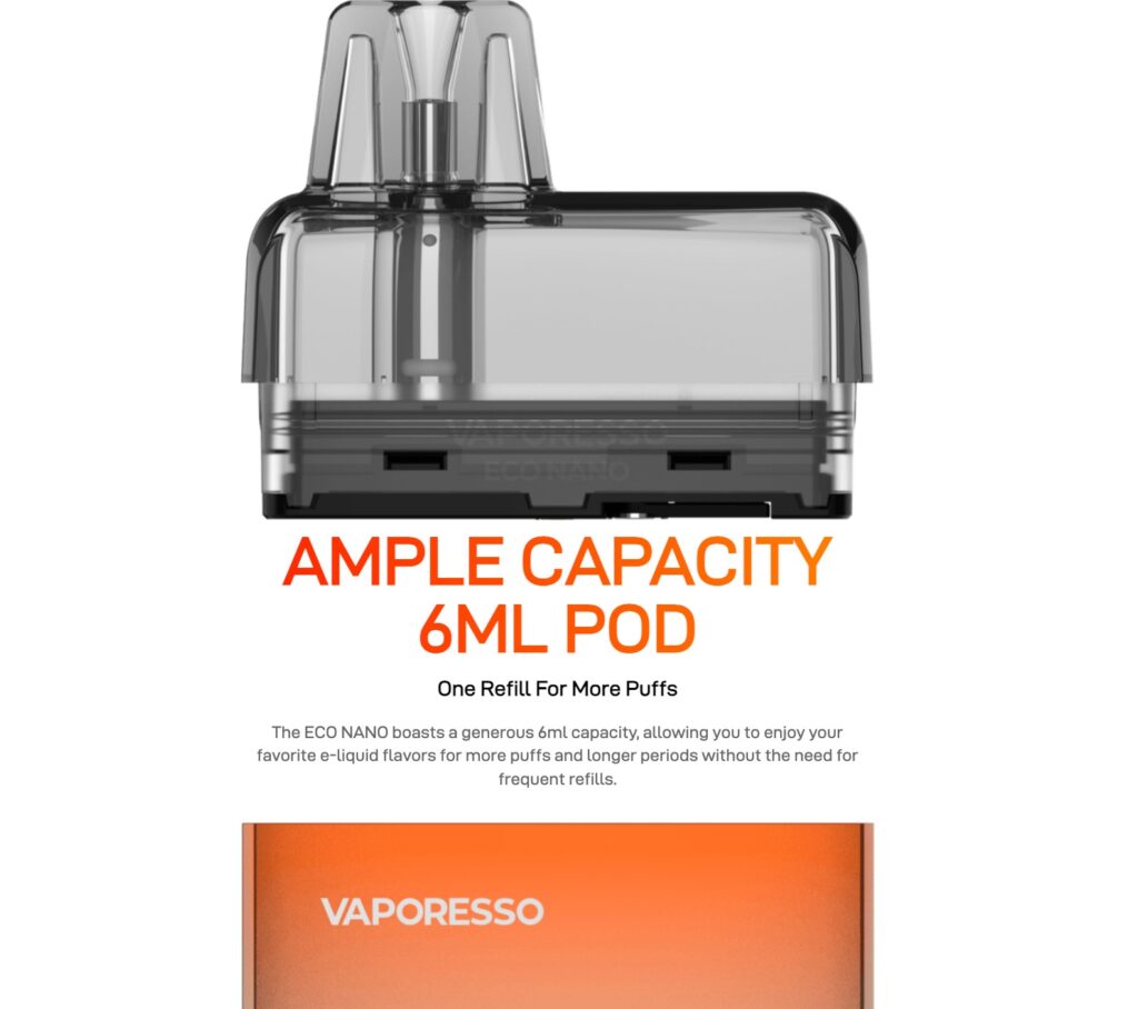 VAPORESSO - ECO NANO POD - 6ml