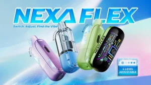 Nexa Flex 35k Kit vape desechable recargable con pantalla curva HD y modos Pulse y Regular en Vapelab