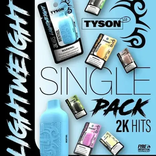 Tyson Lightweight 2K Single 5% Nic al mejor precio | Vapelab