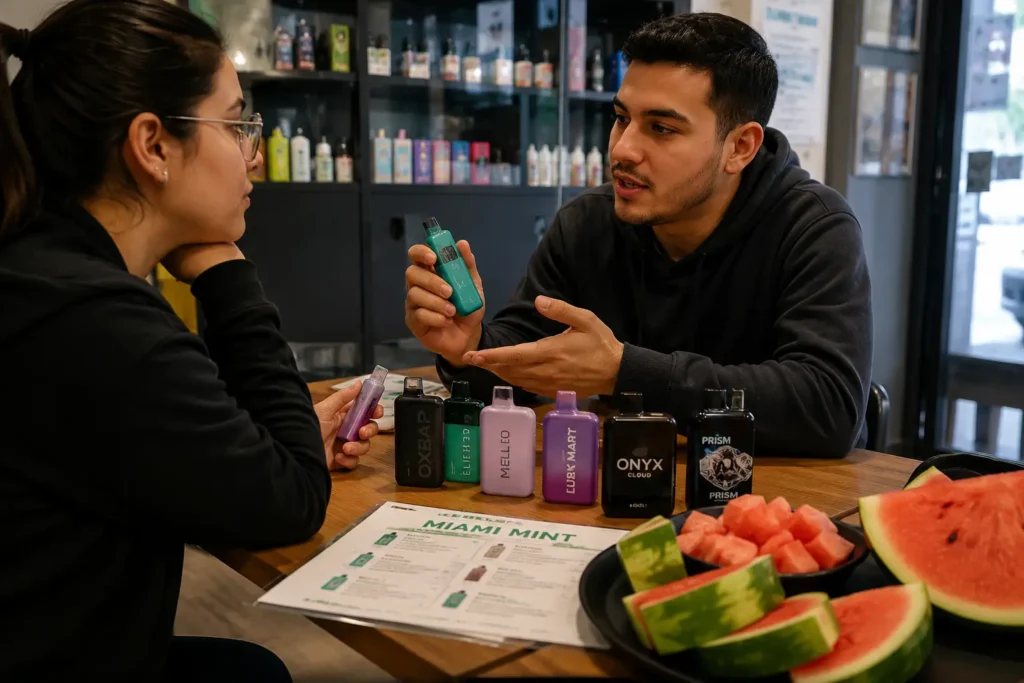 Guía de vapes Miami Mint disponibles en México en 2026.